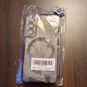 Glitter Silver Phone Case for Samsung Galaxy S22